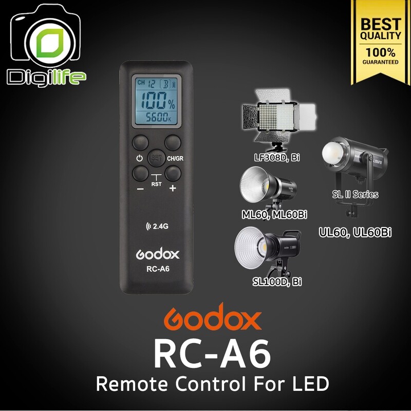 Godox Remote RC-A6 For LED LF308D,Bi / ML60,Bi / UL60-Bi / SL100D,Bi / SL II Series