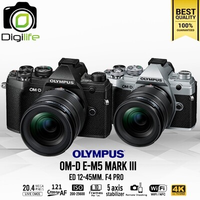 Olympus Camera OMD E-M5 Mark III Kit ED 12-45 mm. F4.0 Pro - รับประกันร้าน Digilife Thailand 1ปี