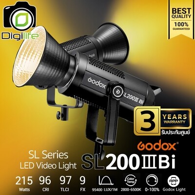 Godox LED SL200IIIBi 215W 2800-6500K Bowen Mount - รับประกันศูนย์ Godox Thailand 3ปี