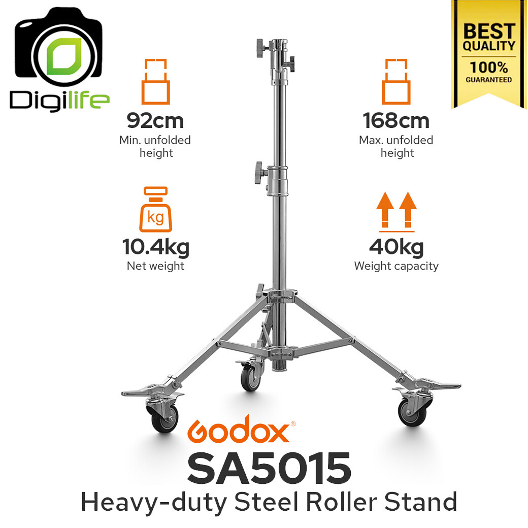 Godox Light Stand SA5015 Heavy-duty Steel Roller Stand ขาตั้งไฟ ขาตั้งกล้อง พร้อมล้อเลื่อน