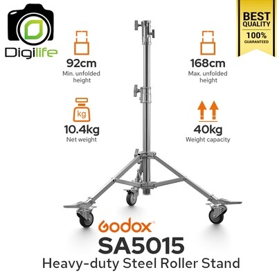 Godox Light Stand SA5015 Heavy-duty Steel Roller Stand ขาตั้งไฟ ขาตั้งกล้อง พร้อมล้อเลื่อน