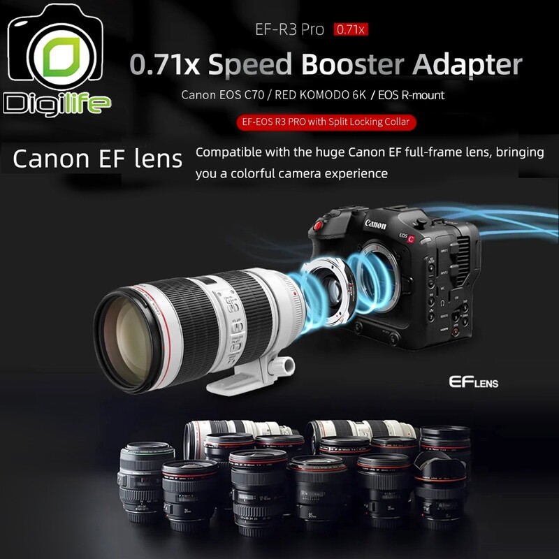 ลดล้างสต๊อก ** Viltrox Adapter EF-R3 Pro Auto Focus แปลงเลนส์ Canon EF ใส่กล้อง EOS R Mount
