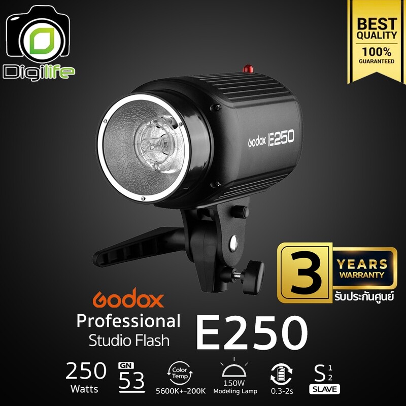 Godox Flash E250 250W 5600K แฟลชสตูดิโอ น้ำหนักเบา - รับประกันศูนย์ Godox Thailand 3ปี