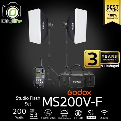Godox Studio Flash MS200V-F SET ชุดไฟสตูดิโอ 200W - รับประกันศูนย์ Godox Thailand 3ปี