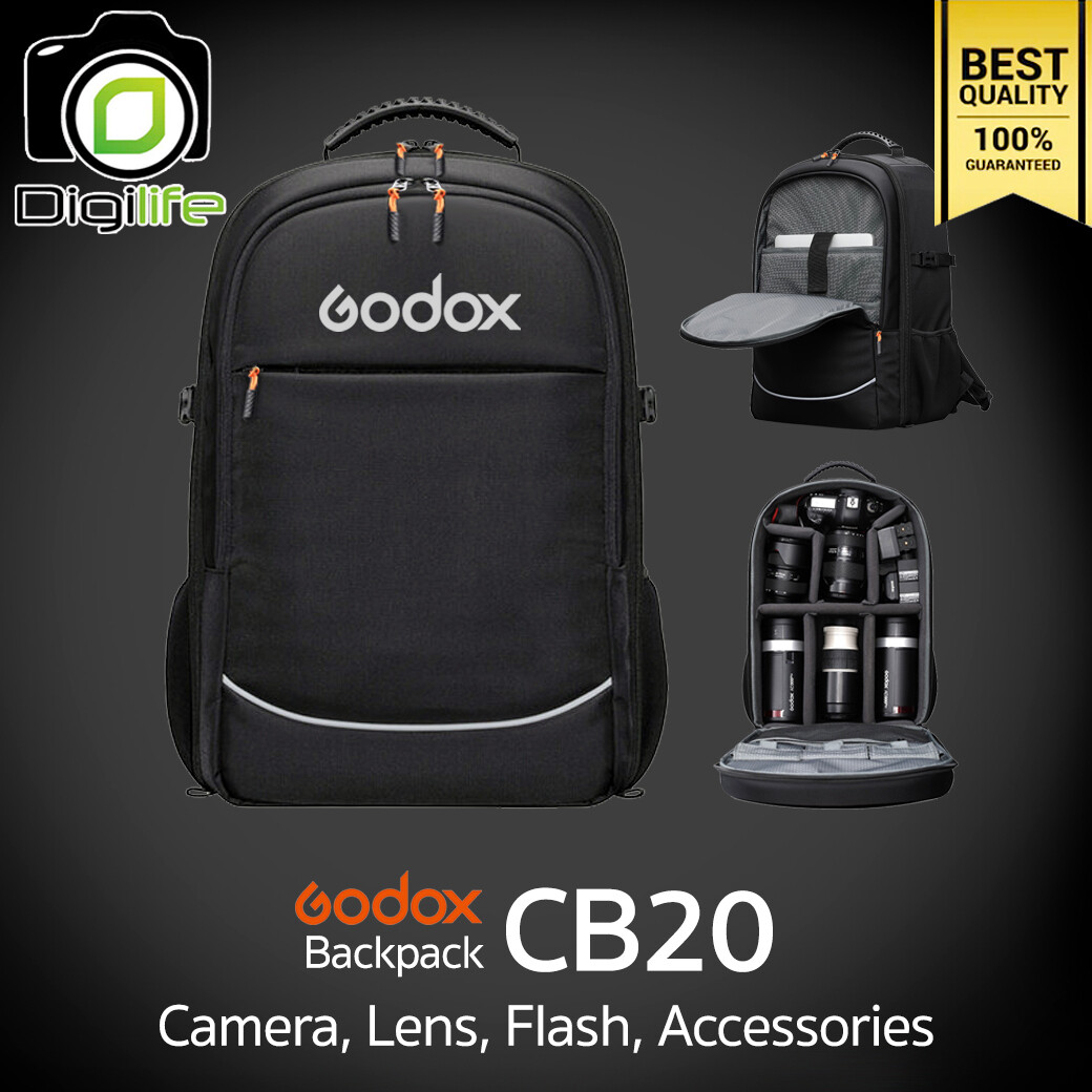 Godox Bag CB20 Backpack For Camera , Flash , Accessories กระเป๋ากล้อง กระเป๋าไฟ