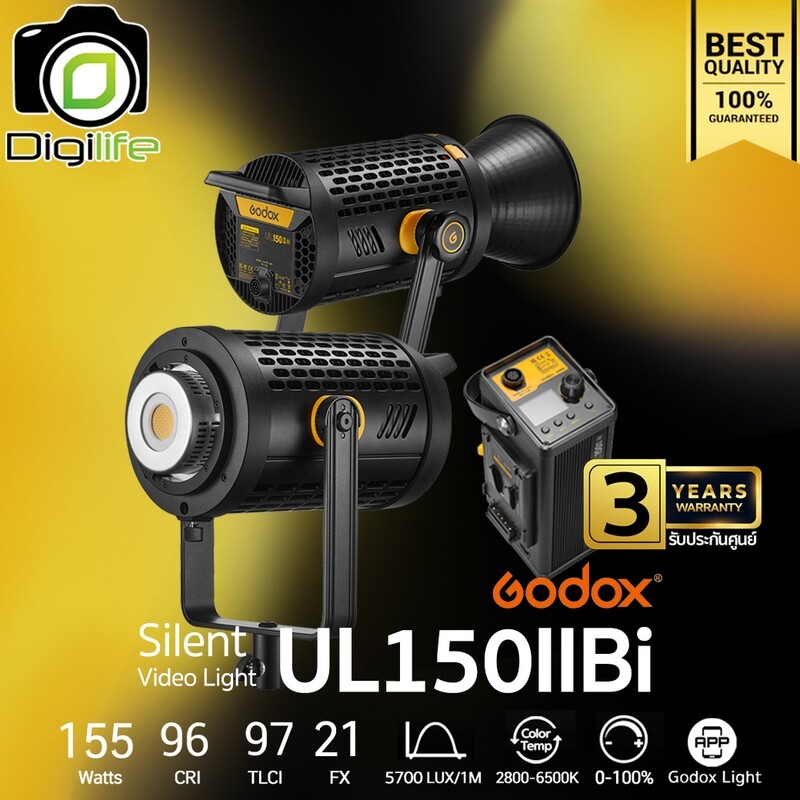 Godox LED UL150IIBi 155W 2800-6500K Bowen Mount - รับประกันศูนย์ Godox Thailand 3ปี