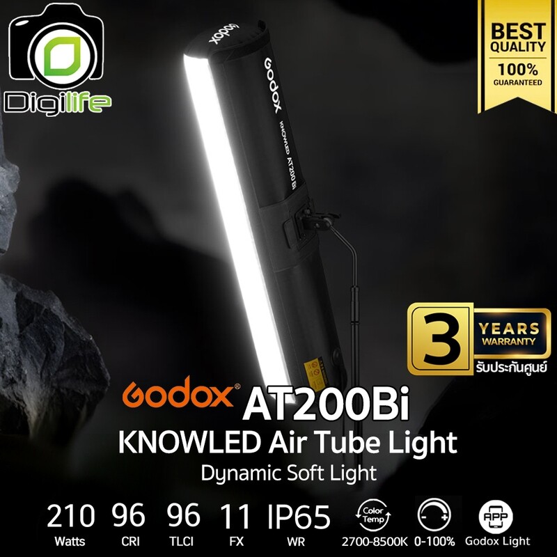 Godox LED AT200Bi KNOWLED Air Tube Light 210W 2700-8500K IP65 - รับประกันศูนย์ Godox Thailand 3ปี