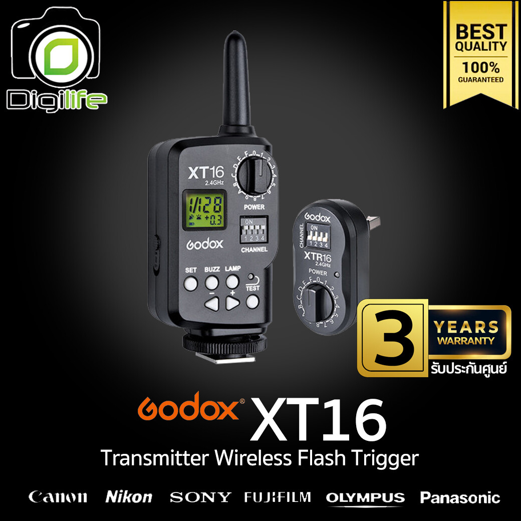 Godox Trigger XT16 Set Wireless Flash Trigger 2.4 GHz - รับประกันศูนย์ Godox Thailand 3ปี