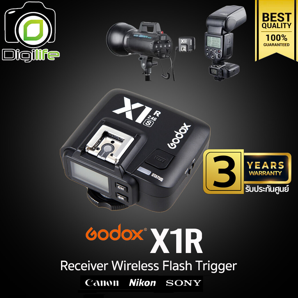 Godox Trigger X1R Receiver ตัวรับสัญญาณทริกเกอร์ 2.4GHz ใช้ได้กับ X1T, X2T, X3, XT32, Xpro, XProII -ประกันศูนย์ Godox 3ปี