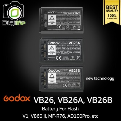 Godox Battery VB26B For Flash V1, V860III, AD100Pro, MF-R76, etc