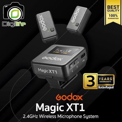 Godox Microphone Magic XT1 Wireless Microphone 2.4GHz สำหรับ Camera Smartphone Laptop - ประกันศูนย์ Godox Thailand 3ปี