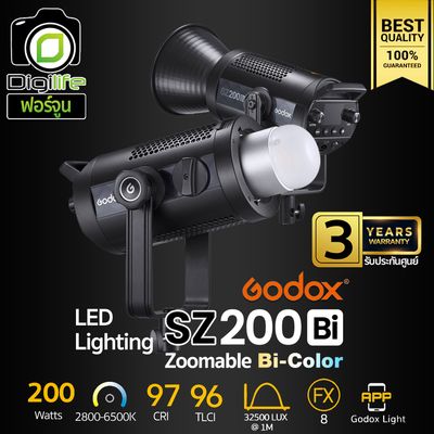 Godox LED SZ200Bi Zoomable 200W Bi-Color 2800K-6500K - Bowen Mount - รับประกันศูนย์ Godox Thailand 3ปี