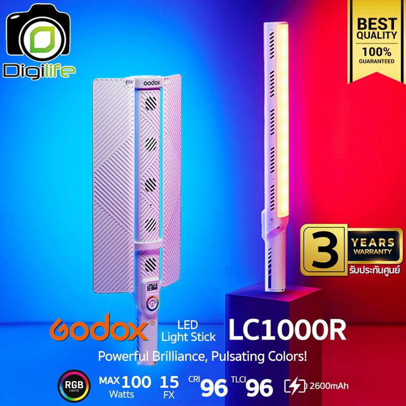 Godox LED LC1000R RGB 100W 2500K-8500K 2600mAh ( LED Stick, Tube ) - รับประกันศูนย์ Godox Thailand 3ปี
