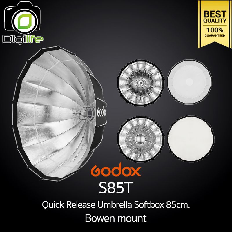 Godox Softbox S85T Quick Release Umbrella Softbox 85 cm. ( Bowen Mount )