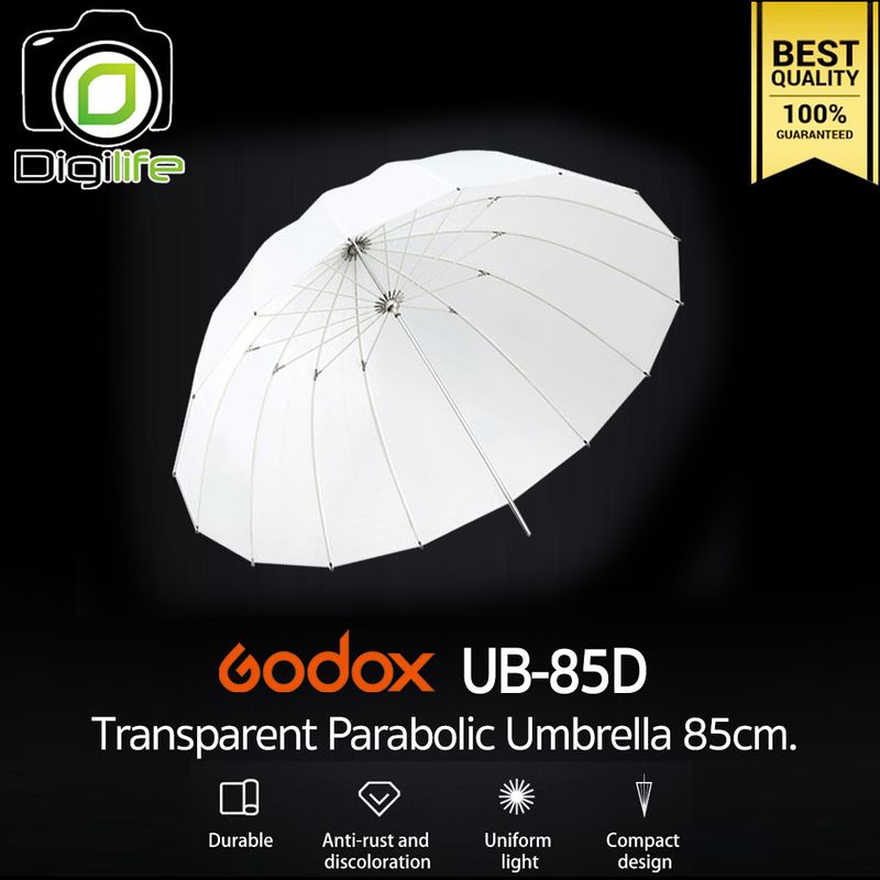 Godox Umbrella UB-85D Transparent Parabolic Umbrella 85 cm. ร่มทะลุ พาราโบลิค 85 ซม.