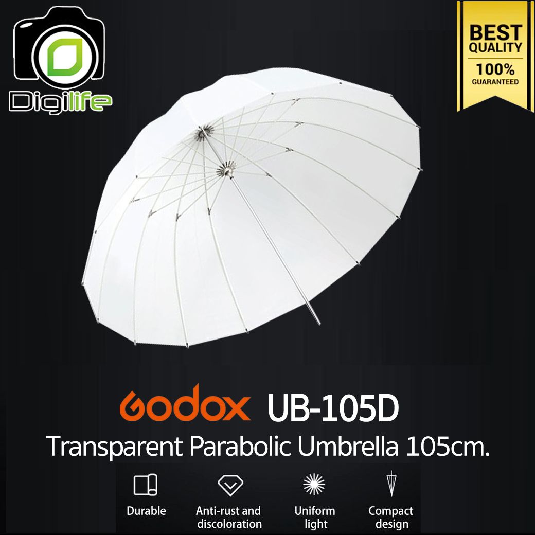 Godox Umbrella UB-105D Transparent Parabolic Umbrella 105 cm. ร่มทะลุ พาราโบลิค 105 ซม.