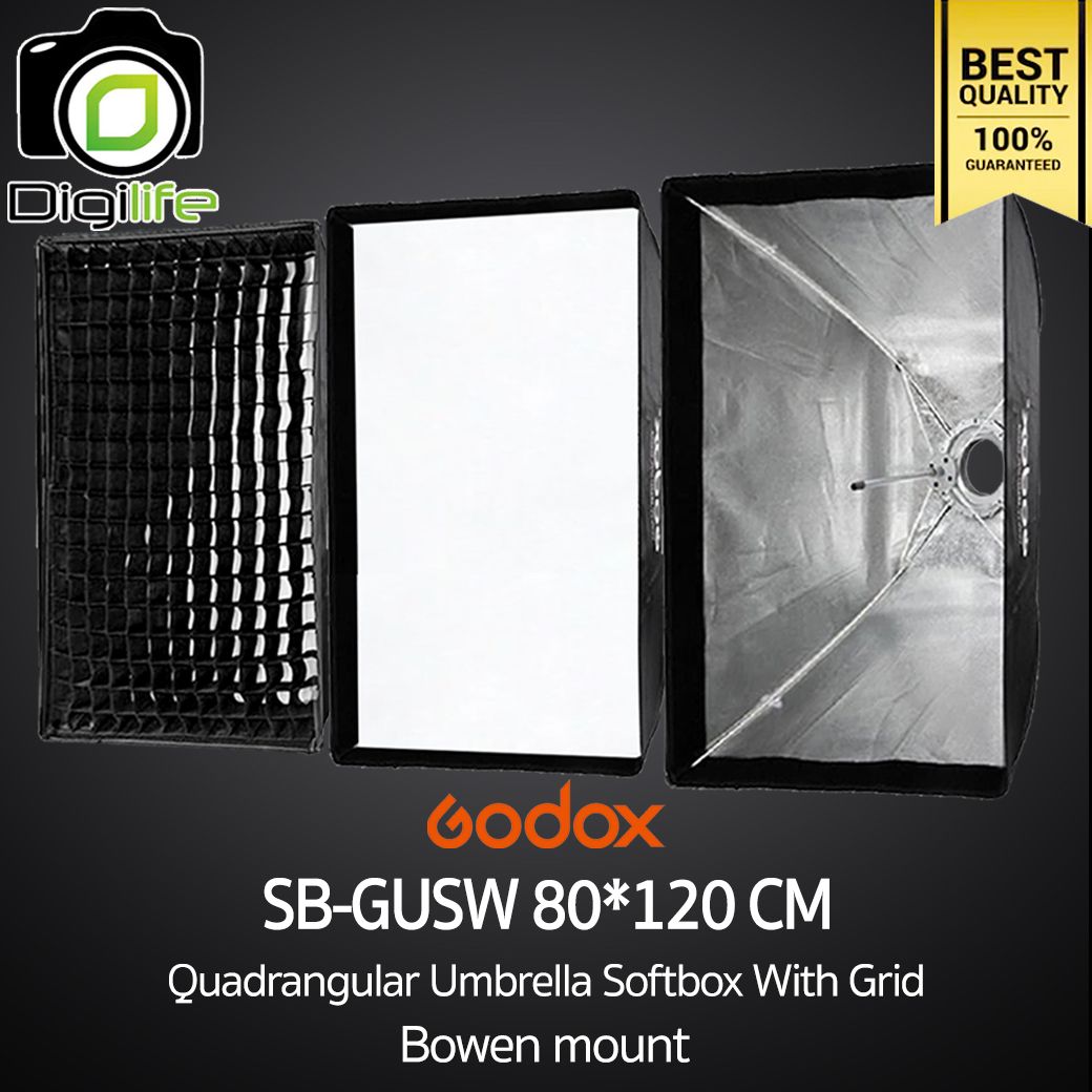 Godox Softbox SB-GUSW 80*120 cm. Quad Umbrella Softbox With Grid ( Bowen Mount )