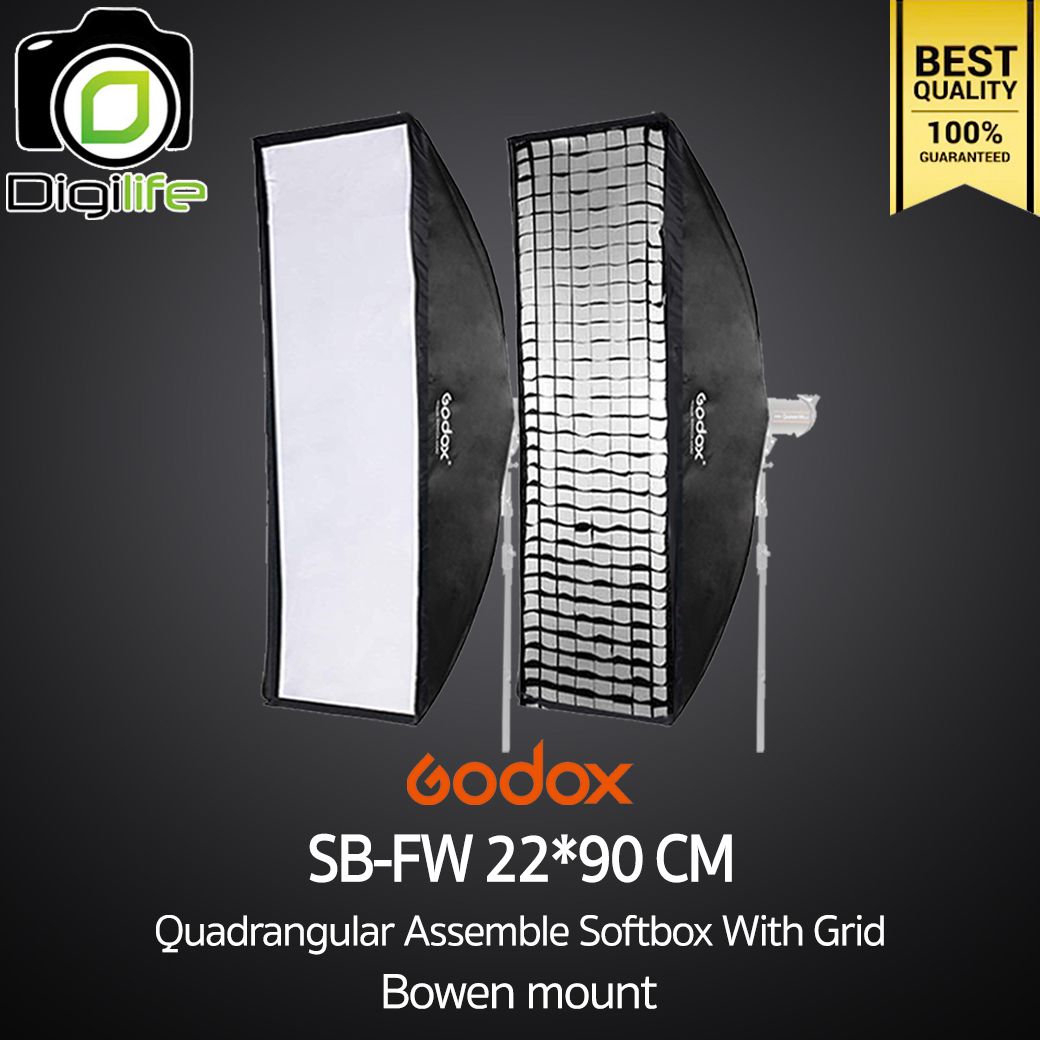 Godox Softbox SB-FW 22*90 cm. Quad Assemble Softbox With Grid ( Bowen Mount )