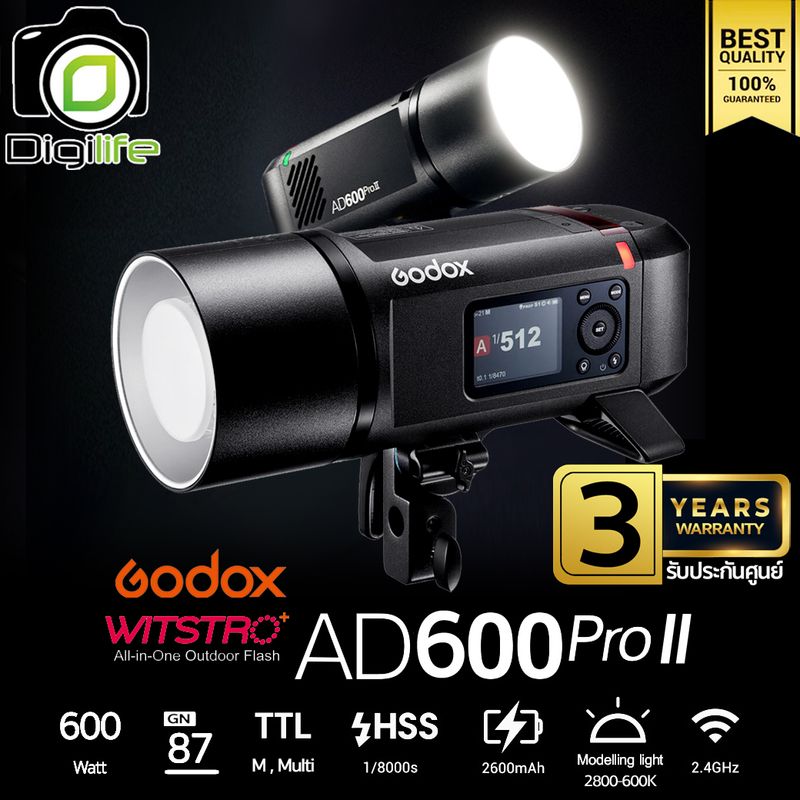 Godox Flash AD600ProII TTL HSS - Bowen Mount - รับประกันศูนย์ Godox Thailand 3ปี