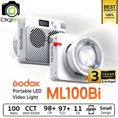 Godox LED ML100Bi 100W 2800-6500K ( Godox Mount ) - รับประกันศูนย์ Godox Thailand 3ปี