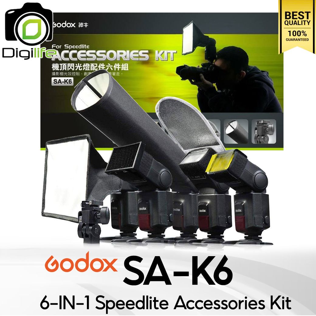 Godox Softbox SA-K6  6-in-1 Speedlite Accessories Kit