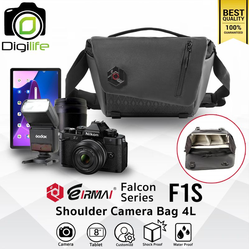 Eirmai Bag F1S - Falcon Shoulder Camera Bag  4L For Camera, Tablet &amp; Accessories กระเป๋ากล้อง กันน้ำ