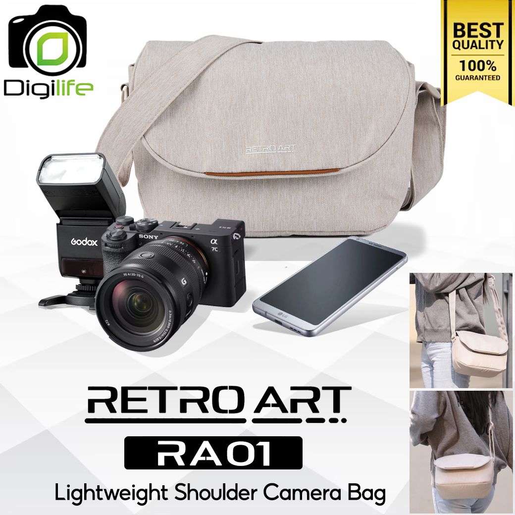 Retro Art Bag RA01 - Lightweight Shoulder Camera Bag กระเป๋ากล้อง กันน้ำ ใส่กล้องและอุปกรณ์