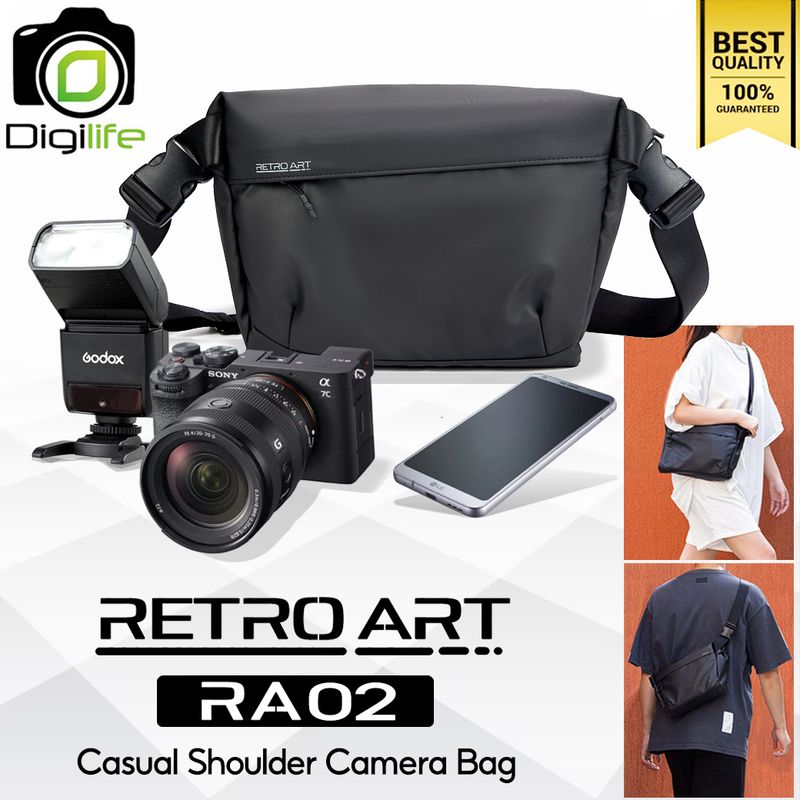 Retro Art Bag RA02 - Casual Shoulder Camera Bag กระเป๋ากล้อง กันน้ำ แบบสะพาย