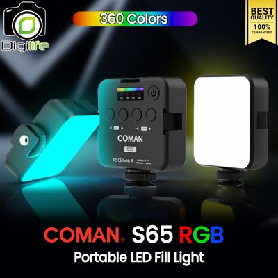 Coman LED S65 RGB 2500-9000K CRI&gt;95 1200 mAh - ไฟ LED Video Light ไฟวิดีโอ Live สด ถ่ายภาพ