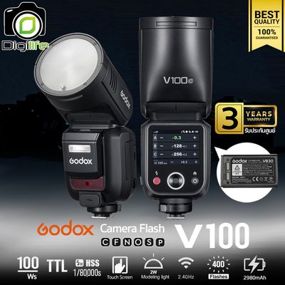 Godox Flash V100 TTL HSS 1/80,000 2980mAh - รับประกันศูนย์ Godox Thailand 3ปี