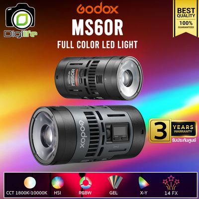 Godox LED MS60R RGB 60W 1800K-10000K 3300mAh - รับประกันศูนย์ Godox Thailand 3ปี