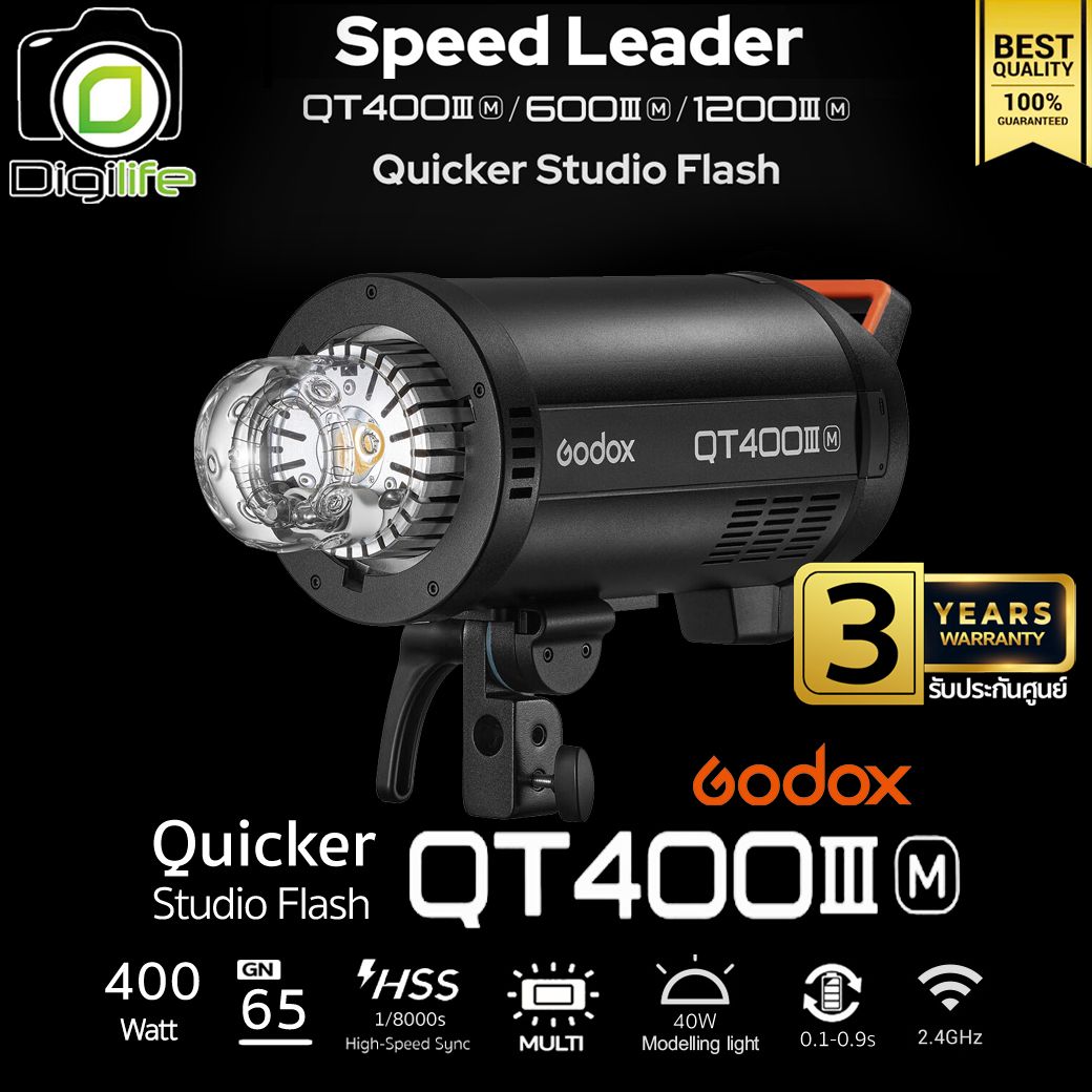 Godox Flash QT400III M 400W Bowen Mount - รับประกันศูนย์ GodoxThailand 3ปี