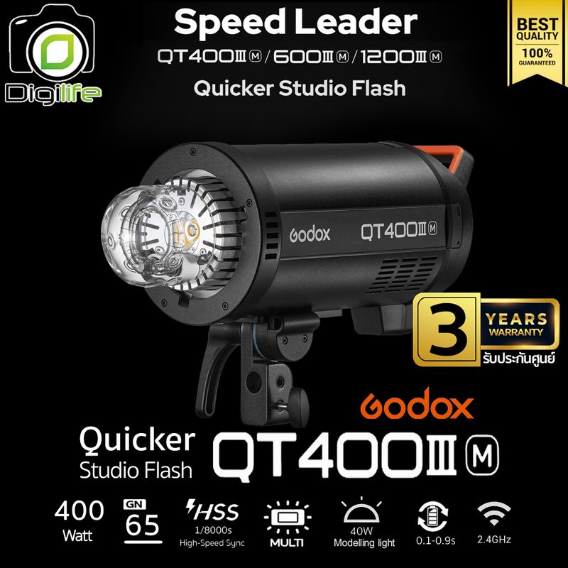 Godox Flash QT400III M 400W Bowen Mount - รับประกันศูนย์ GodoxThailand 3ปี