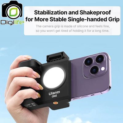 Ulanzi CG02 Smartphone Cap Grip with Fill Light กริป ด้ามจับ สำหรับต่อกับสมาร์ทโฟน - รับประกัน Ulanzi Thailand 1ปี