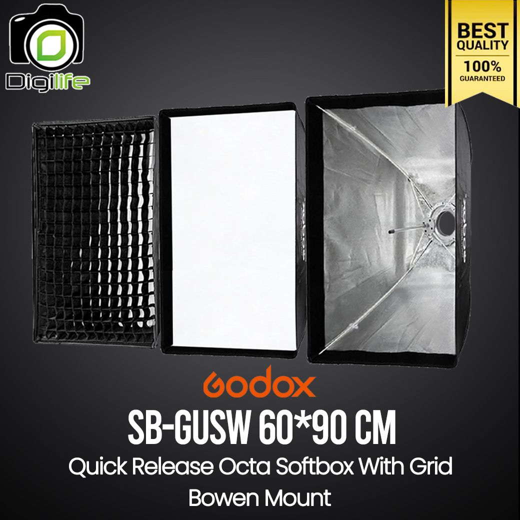 Godox Softbox SB-GUSW 60*90 cm. Quick Release Quad Softbox With Grid ( Bowen Mount )