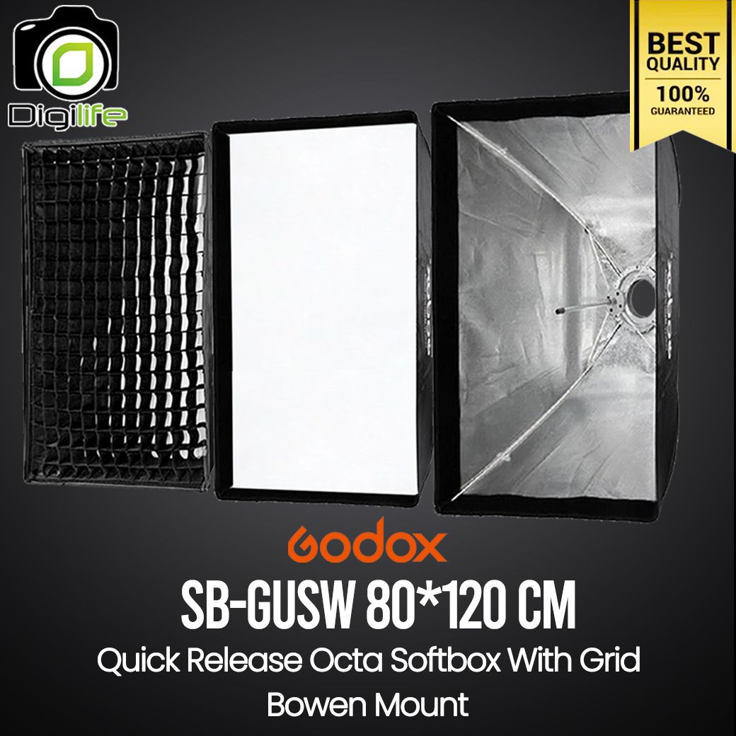 Godox Softbox SB-GUSW 80*120 cm. Quick Release Quad Softbox With Grid ( Bowen Mount )