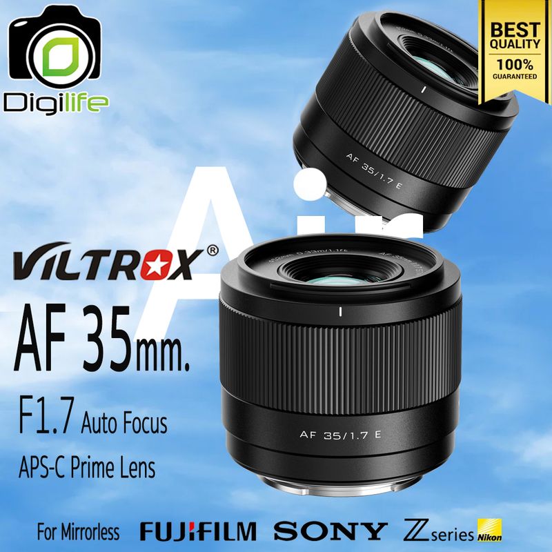 Viltrox Lens AF 35 mm. F1.7 Auto Focus STM - APS-C Prime Lens - รับประกันร้าน Digilife Thailand 1ปี