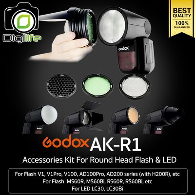 Godox AK-R1 Accessory Kit For แฟลช &amp; LED หัวกลม V1, V1Pro, V100, AD100Pro, AD200 series (with H200R), MS60R/Bi, RS60R/Bi