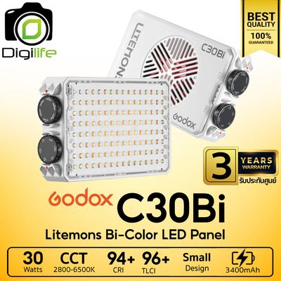 Godox LED C30Bi Litemons 30W 2800K-6500K 3400mAh - รับประกันศูนย์ Godox Thailand 3ปี