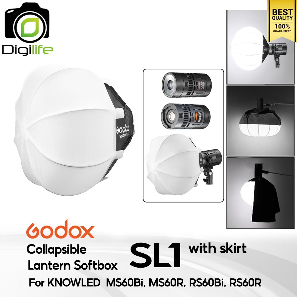 Godox Softbox SL1 ( with Skirt ) Collapsible Lantern สำหรับ LED MS60R, MS60Bi, RS60R, RS60Bi, etc