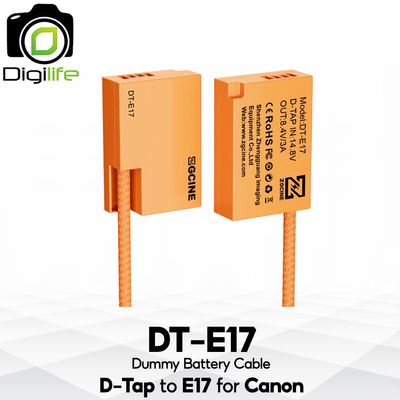 ZGCINE Battery DT-E17 Dummy Battery Cable สำหรับ ใช้แทน Canon Battery LP-E17 ( D-Tap Port )
