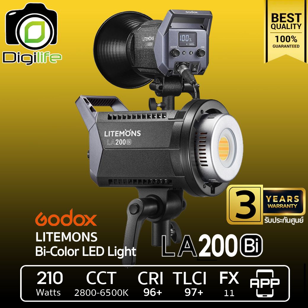 Godox LED Litemons LA200Bi 210W 2800K-6500K Bowen Mount - รับประกันศูนย์ Godox Thailand 3ปี