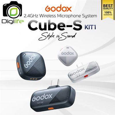 Godox Microphone Cube-S / Cube-SC Kit1 - Wireless 2.4GHz สำหรับ Smartphone Tablet - ประกันศูนย์ Godox Thailand 1 เดือน