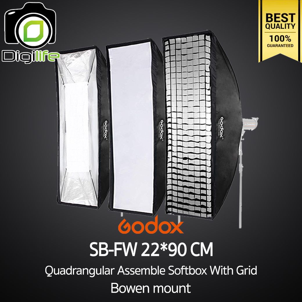 Godox Softbox SB-FW 22*90 cm. Quad Assemble Softbox With Grid ( Bowen Mount )