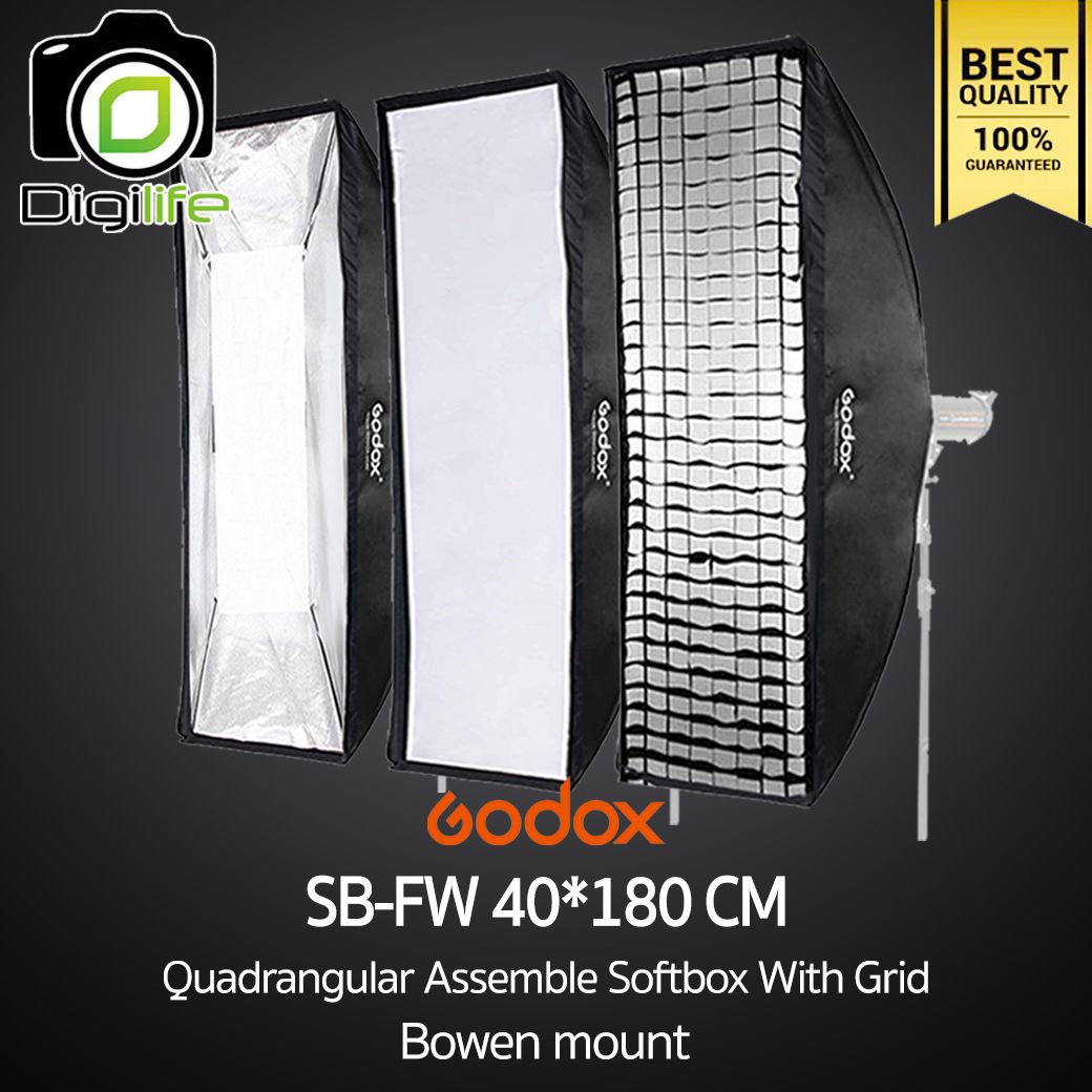 Godox Softbox SB-FW 40*180 cm. Quad Assemble Softbox With Grid ( Bowen Mount )