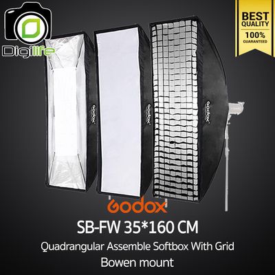 Godox Softbox SB-FW 35*160 cm. Quad Assemble Softbox With Grid ( Bowen Mount )
