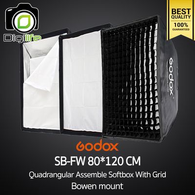 Godox Softbox SB-FW 80*120 cm. Quad Assemble Softbox With Grid ( Bowen Mount )