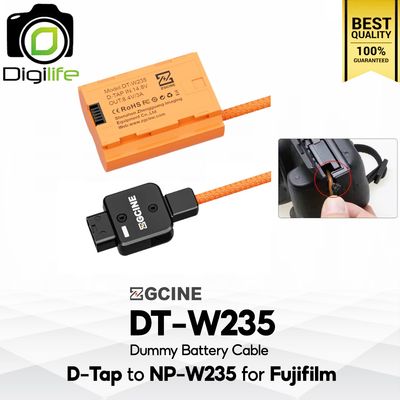 ZGCINE Battery DT-W235 Dummy Battery Cable สำหรับ ใช้แทน Fujifilm Battery NP-W235 ( D-Tap Port to W235 )