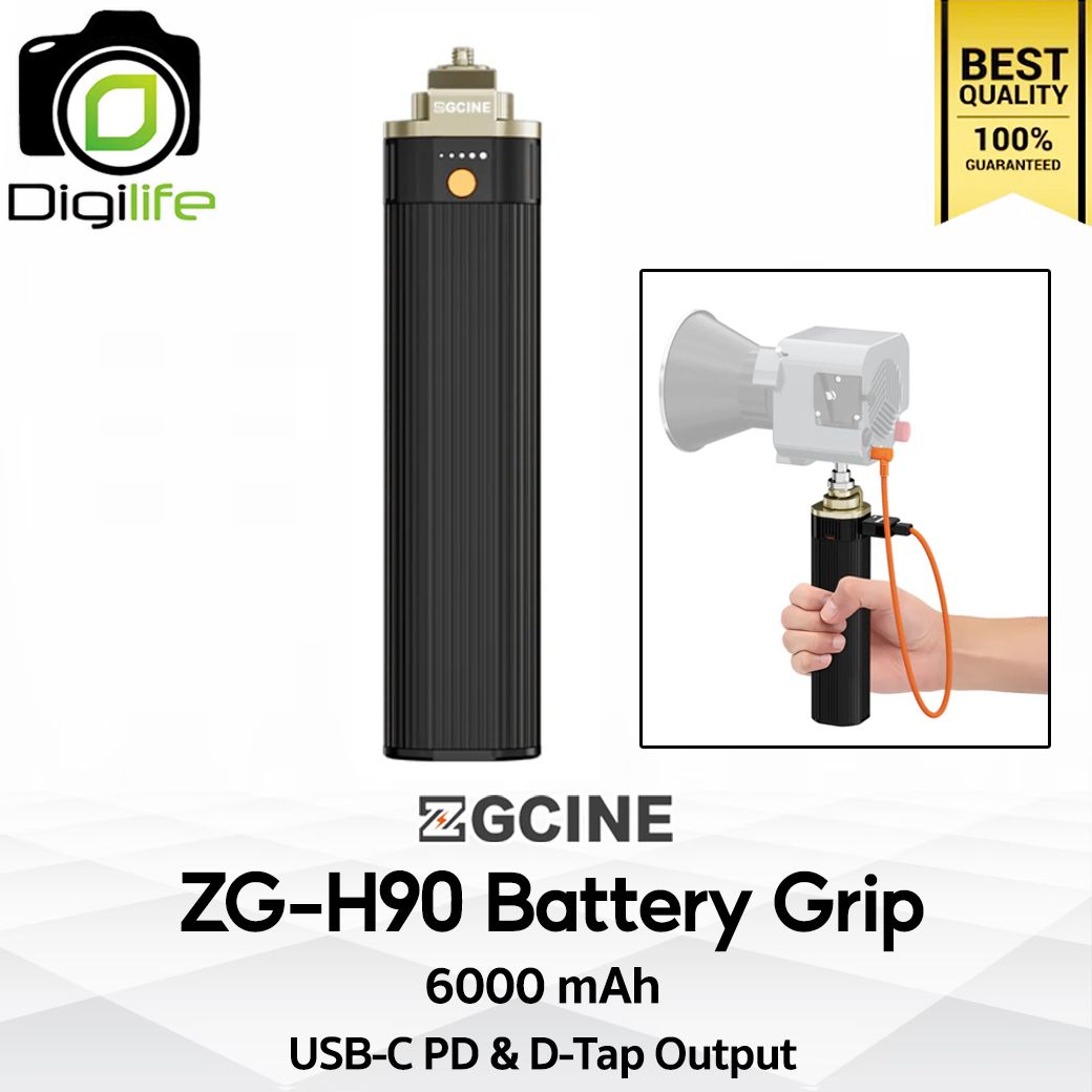 ZGCINE Battery Grip ZG-H90 6000 mAh 14.8V รองรับ PD และพอร์ต D-Tap Output