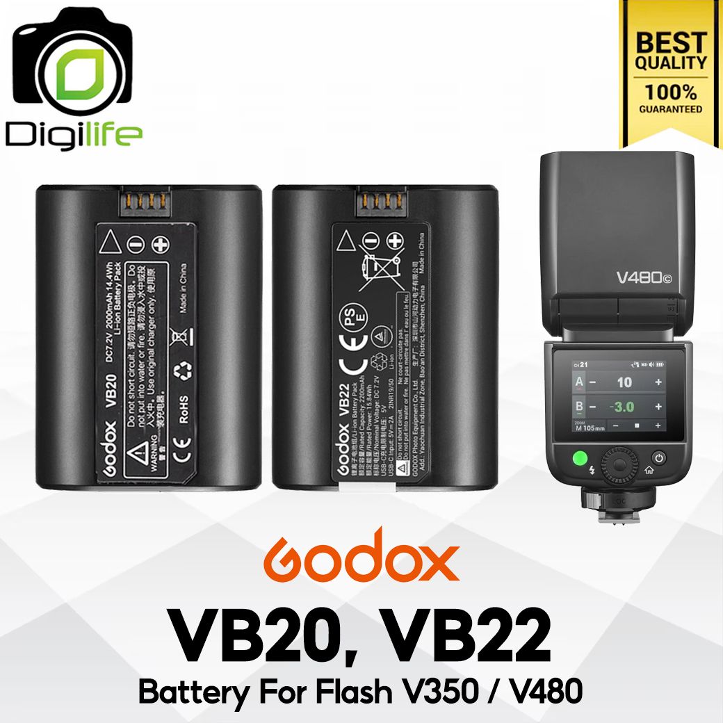 Godox Battery VB20, VB22 For Flash V350 / V480 d